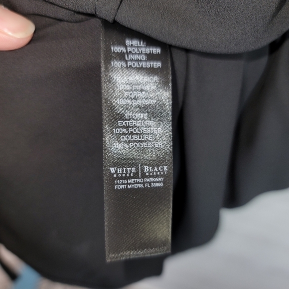 WHITE HOUSE BLACK MARKET BLACK SOFT SHIRTDRESS, SZ 4 - Picture 10 of 12